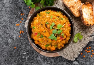 Rote-Linsen-Süßkartoffel-Curry