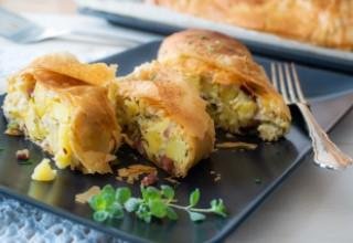 Zuckerhut-Kartoffel Strudel mit Feta