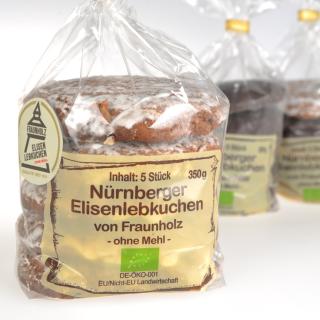 Elisen-Lebkuchen, 5 Stück, zuckerglasiert