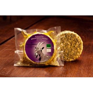 Ziegenkäse mit Tannenspitzenpesto , ca. 180g , Weichkäse