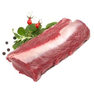 Rothirschrücken halb, ohne Knochen, ca.1,25kg