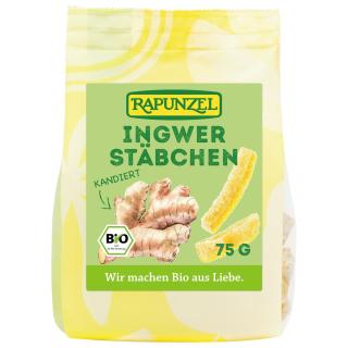 Ingwerstäbchen kandiert, 75g