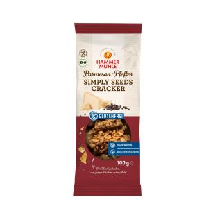 Simply Seeds Cracker Parmesan Pfeffer , 100g