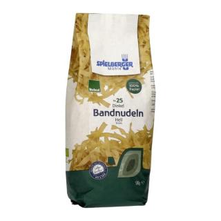 Dinkel Bandnudeln hell 9mm, 500g