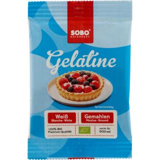 Gelatine weiß, gemahlen (vom Schwein), 9g