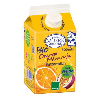 Fruchtbuttermilch Buttermilch Orange-Maracuja, 500 ml