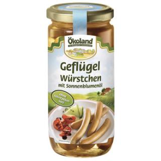 Geflügelwürstchen im Glas, 6 Stück , 180g