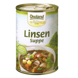 Linsensuppe mit Würstchenscheiben , 400g