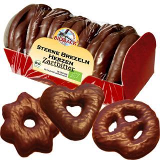 Lebkuchen Zartbitter, Sterne Brezeln Herzen , 175g