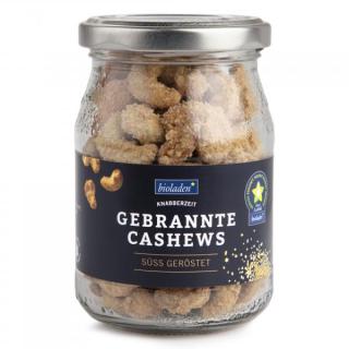 b*gebrannte Cashews süss geröstet, 125g