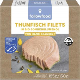 Thunfisch in Sonnenblumenöl MSC , 185g