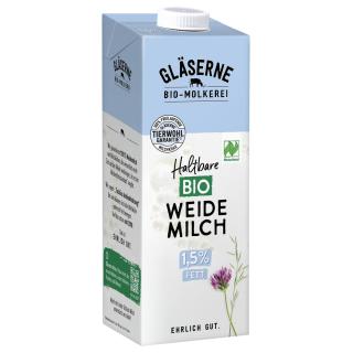 H-Weidemilch 1,5%, Tetra , Gläserne Molkerei