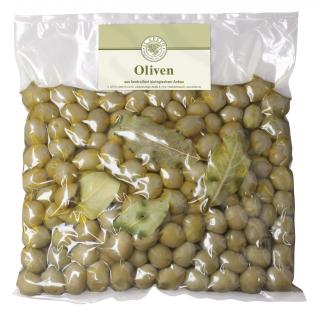 -GV-  1kg  Griech. Oliven grün o. Stein natur