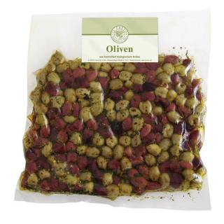 -GV-  1 kg    Oliven-Mix ohne Stein, mariniert