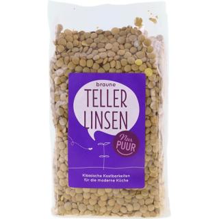 Braune Teller Linsen , 500g