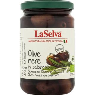 Schwarze Oliven mit Stein im Glas , 310g