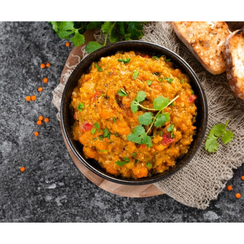 Rote-Linsen-Süßkartoffel-Curry