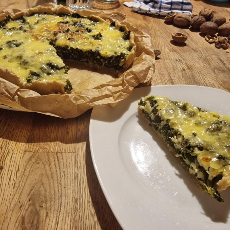 Grünkohl-Quiche