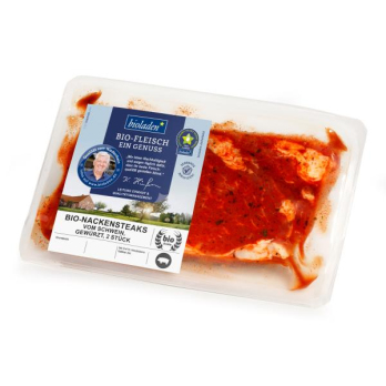 b*Nackensteak vom Schwein gewürzt 2Stück