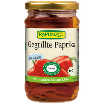Paprika gegrillt rot, in Lake, 310g im Glas