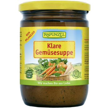 Klare Suppe, mit Bio-Hefe