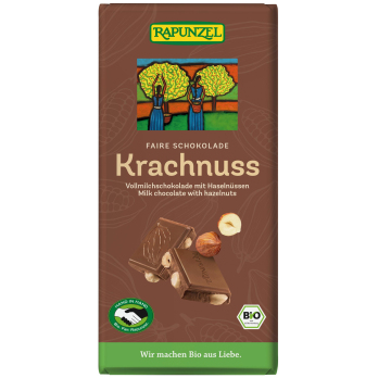 Krachnuss Vollmilch Schokolade Haselnuss HIH , 100g