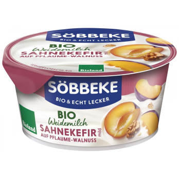 Sahnekefir auf Pflaume-Walnuss - Weidemilch, 150g