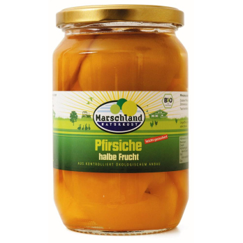 Pfirsiche halbe Frucht im Glas, 680g