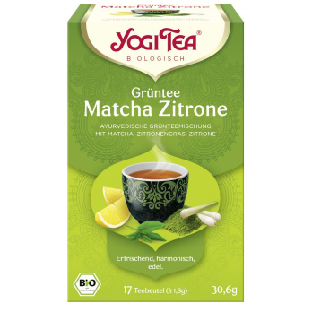 Yogi Tee Grüntee Matcha Zitrone 17TB , 30,6g