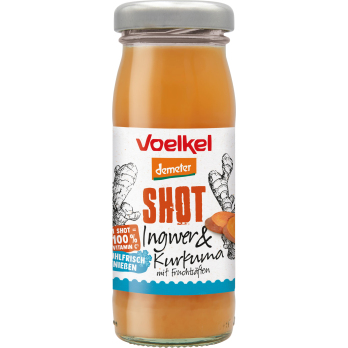 Shot Ingwer & Kurkuma, jetzt kühlfrisch mit doppelter Menge Ingwer, 95 ml
