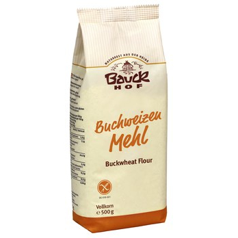 Buchweizenmehl Vollkorn, glutenfrei, 500g