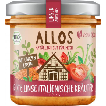 Aufstrich Rote Linse Italienische Kräuter  , 140g