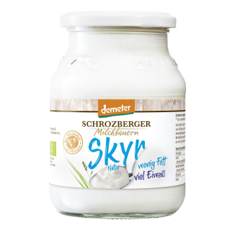 Skyr Natur im Glas, 500g, wenig Fett 0,2%