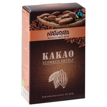 Kakao, schwach entölt
