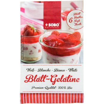 Blatt Gelatine , 6 Blatt