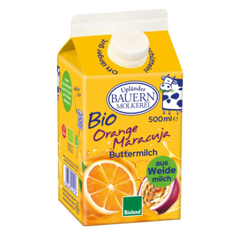 Fruchtbuttermilch Buttermilch Orange-Maracuja, 500 ml