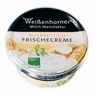 Frischecreme Meerrettich, 22%   150g , Weißenhorner