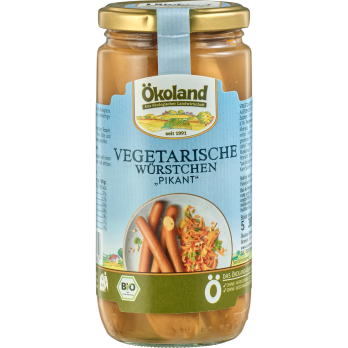 Vegetarische Würstchen pikant im Glas , 200g