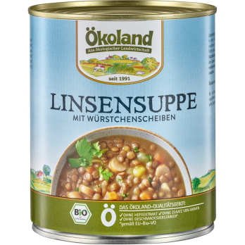 Linsensuppe m. Würstchenscheiben , 800g