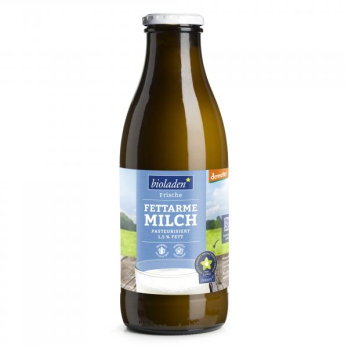 b*  Fettarme Milch 1,5%, 1l Mehrweg- Flasche