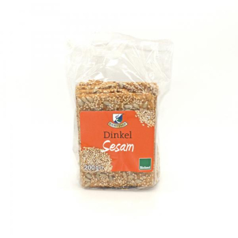 Knäckebrot Dinkel Sesam, 200g Kiebitzhof