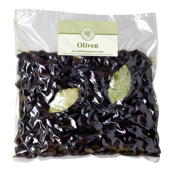 -GV- Marokkanische  Oliven getrocknet, schwarz, 1kg