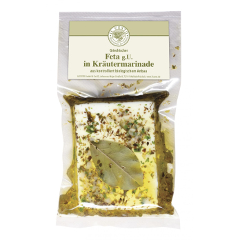 Original Griechischer Feta, g.U., mariniert mit Kräutern, 175g