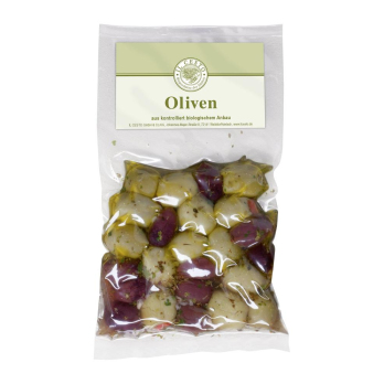 Gefüllter Oliven-Mix mariniert