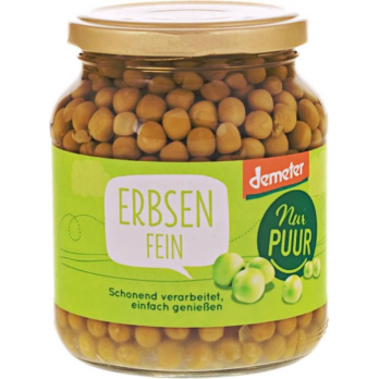 Erbsen im Glas, 350g