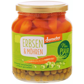 Erbsen & Möhren im Glas, 350g