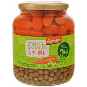 Erbsen & Möhren im Glas, 680g