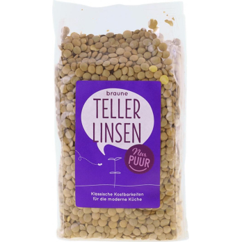 Braune Teller Linsen , 500g