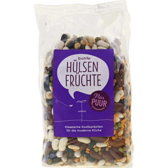 Bunte Hülsenfrüchte , 500g Nur Puur