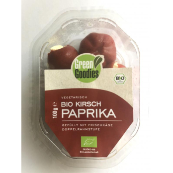 Kirschpaprika gefüllt mit Frischkäse u. Peperoni, 100g